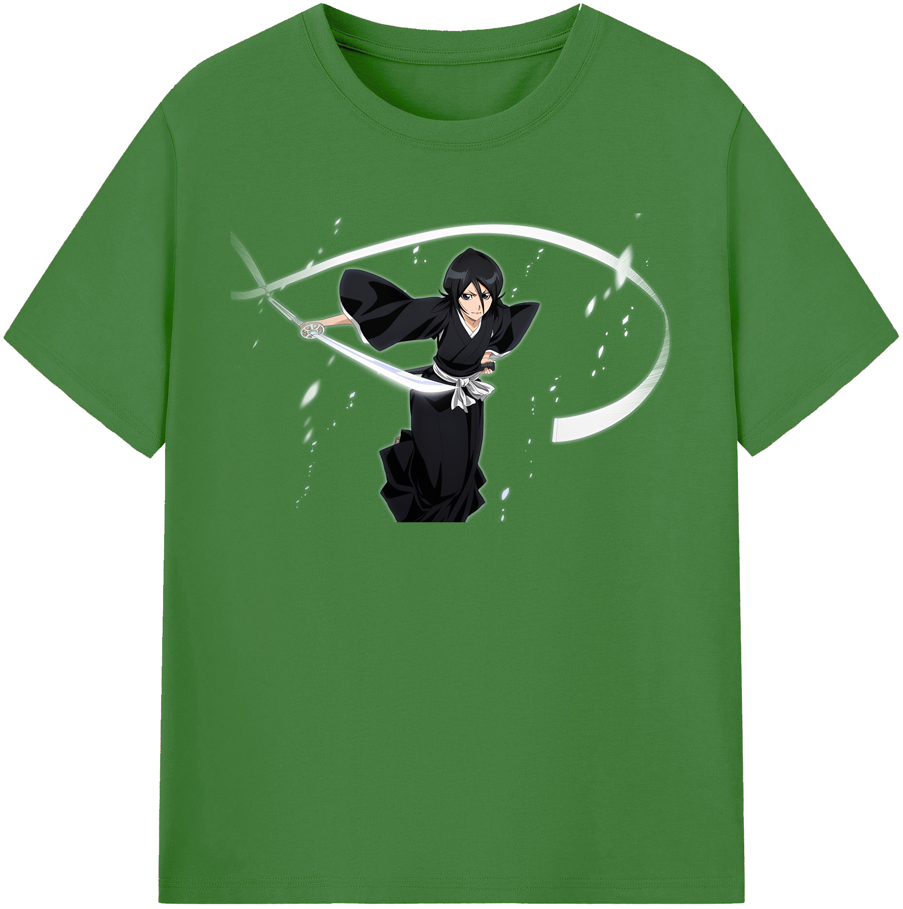 （画像用） ブリーチ 朽木ルキア BLEACH Kuchiki Rukia レディースカジュアルプリントTシャツ（綿100％）